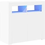 vidaXL Sideboard mit LED-Leuchten Kommode Anrichte Schrank Beistellschrank
