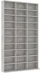 vidaXL CD-Regal Regalwand B&uuml;cherregal Regal Schrank CD DVD Aufbewahrung...