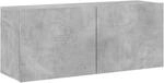 vidaXL TV Wandschrank, TV Schrank mit viel Stauraum, Wandmontage Fernsehschrank