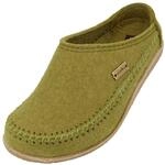 HAFLINGER Blizzard Credo Filz Pantoffel mit Gummisohle Hausschuh Gr&uuml;n (Schilf 240),