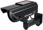 BASI | Solar Kamera-Attrappe mit blinkendem LED-Licht | Dummy Kamera 