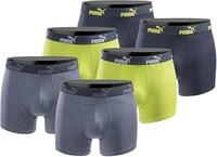 Puma 641380001 Boxershorts, einfarbig, 3 St&uuml;ck, f&uuml;r Herren | Baumwollmischung,