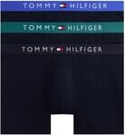 Tommy Hilfiger Herren 3er Pack Boxershorts Briefs mit Logobund, Mehrfarbig (D Sky/Fmy