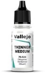Vallejo Thinner Medium Diluyente, farblos, 18 ml - Ideal zum Verd&uuml;nnen von