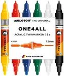 Molotow One4All Acrylic Twin Marker Basic Set 1 (1,5 und 4,0 mm Strichst&auml;rke,