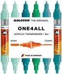 Molotow One4All Acrylic Twin Marker Tropical Set (1,5 und 4,0 mm Strichst&auml;rke,