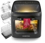GOURMETmaxx Hei&szlig;luftofen mit Panoramadach & Frontfenster 12,5 L | Hei&szlig;luftfritteuse