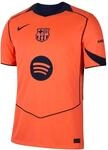 Nike Herren FCB Dri-FIT Jersey SS Stadium 3rd, Bright Mango/Midnight Navy/Midnight, L