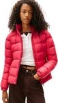 Tommy Jeans Damen Pufferjacke Basic Hooded Down Jacket mit Kapuze, Rot (Vintage
