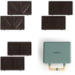 CREATE/STONE STUDIO/Doppelter Sandwichmaker und Grill in Salbeigr&uuml;n / 3