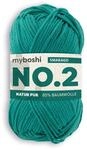 myboshi H&auml;kel- und Strick-Garn No.2 mit Kapok-Faser leichtes Garn 2230 smaragd