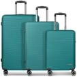 Franky Dallas 3.0 Hartschalen-Trolley mit 4 Rollen Koffer Set 3 Teilig | Ausgestattet