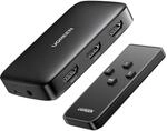 UGREEN HDMI Switch 4K 3 In 1 Out HDMI Splitter Verteiler Fernbedienung...