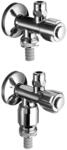 SCHELL 038370699 Doppelanschluss-Eckventil COMFORT 1/2x3/8' , Eckventil chrom...