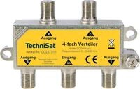 TechniSat 4-Wege-Verteiler zur Verteilung von SAT, Kabel- und terrestrischen Signalen