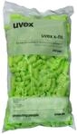 uvex Geh&ouml;rschutzst&ouml;psel x-fit Lime Nachf&uuml;llbeutel mit 200 Paar