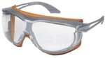 Uvex 9175275 Sicherheitsbrille, Sky Guard, transparent, Grau/Orange