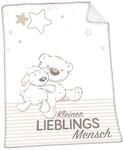 Herding Baby Best Kuscheldecke Soft-Plush, Kleiner Lieblingsmensch, 75 x 100 cm