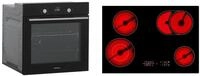 Respekta autarker Glas- Einbaubackofen AB700 mit LED-Timer + Glaskeramikkochfeld
