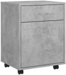 vidaXL Rollschrank mit 1 T&uuml;r 1 Schublade Rollcontainer B&uuml;roschrank...