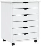 vidaXL Rollschrank, Rollcontainer mit 6 Schubladen, Kommode Schubladenschrank mit