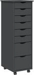 vidaXL Rollschrank, Rollcontainer mit 8 Schubladen, Kommode Schubladenschrank...