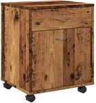 vidaXL Rollcontainer, Aktenschrank mit Stauraum, Rollschrank f&uuml;r B&uuml;ro