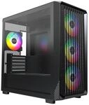 Montech X5M PC-Geh?use, Midi-Tower, Micro-ATX, ARGB, Tempered Glass - schwarz