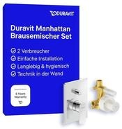Duravit Manhattan Duscharmatur Set f&uuml;r 2 Verbraucher, inkl. Fertigmontageset mit