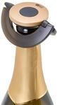 AdHoc dichter Sektflaschenverschluss GUSTO, Schwarz/Gold, Kunststoff/Silikon, Extrem