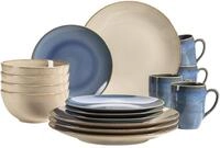 M&Auml;SER 931872 Serie Ossia, Geschirr-Set f&uuml;r 4 Personen im mediterranen Vintage-Look,