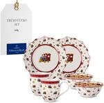 Villeroy & Boch - Toy's Delight Fr&uuml;hst&uuml;cks-Set f&uuml;r 2 Lokomotive 6 teilig Bunt,