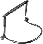 K&M 16416 Mundharmonikahalter Schwarz aus Stahl mit Federspannung speziell f&uuml;r