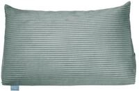 XDREAM Bettsitzkissen, Keilkissen f&uuml;r Bett und Sofa aus Kord in t&uuml;rkis 
