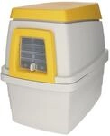 Kerbl Pet Kaninchenbau Bunny Base, grau/orange, 58x38,5x55 cm, Kaninchenhaus,
