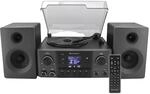 Soundmaster MCD1950SW Stereoanlage mit Plattenspieler DAB+ CD-Player USB MP3
