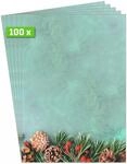 SIGEL DP642 Briefpapier Weihnachten "Green Christmas" A4, 100 Blatt, aus nachhaltigem
