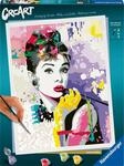 Ravensburger CreArt 25526 - Audrey Hepburn - Malen nach Zahlen Erwachsene, DIY...