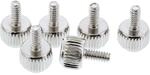 InLine R&auml;ndelschrauben, silber, f&uuml;r Geh&auml;use, 12mm, 6er Pack