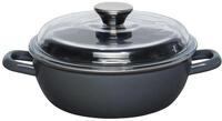 Riess, 0043-003, Schmorpfanne hoch mit Glasdeckel &Oslash; 20cm, DARK GREY,...