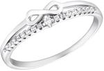 Amor Ring 925 Sterling Silber Damen Ringe, mit Zirkonia synth., Silber, Infinity,