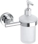 tesa LUUP Seifenspender-Set, satiniertes Glas und verchromter Edelstahl -