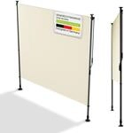 Juskys&reg; Senkrechtmarkise Barbados 200x310 cm - Balkon Sichtschutz wetterfest -