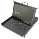 DIGITUS 17" KVM-Konsole - FullHD - 16 Port HDMI-Switch - GE -Tastatur - f&uuml;r 19...