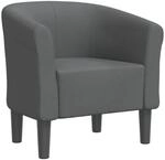 vidaXL Clubsessel Dunkelgrau Stoff