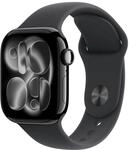 Apple Watch Series 11 GPS 42 mm Smartwatch mit Aluminiumgeh&auml;use in Diamantschwarz