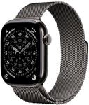 Apple Watch Series 11 GPS + Cellular 46 mm Smartwatch mit Titangeh&auml;use in Schiefer