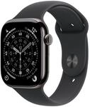 Apple Watch Series 11 GPS + Cellular 46 mm Smartwatch mit Titangeh&auml;use in Schiefer