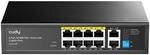 Cudy FS1010P 8 Port PoE+ Switch Mit 2 Uplink Ports, 120W, Erweitern/VLAN Modus,