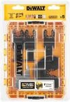 DEWALT 5-teiliges Multi-Tool Zubeh&ouml;r-Set (mit Multi-Fit Aufnahme, in mittlerem